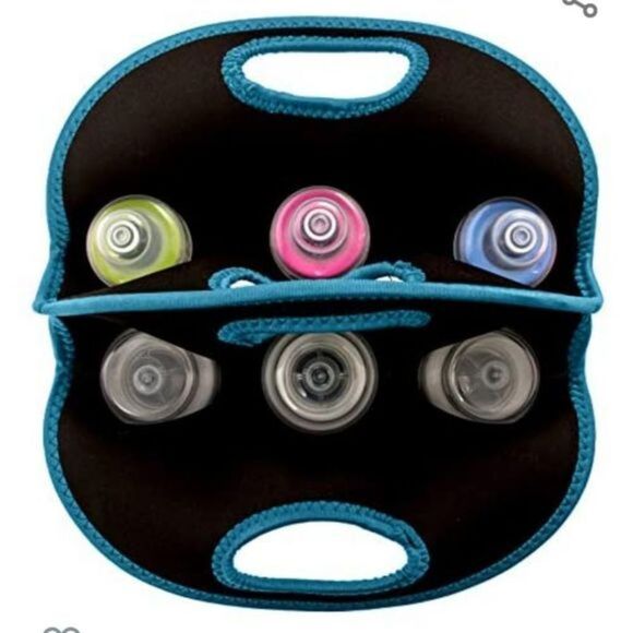 Neoprene Insulated Baby‎ Bottle Holder Cooler. Holds 6 bottles - Picture 2 of 6